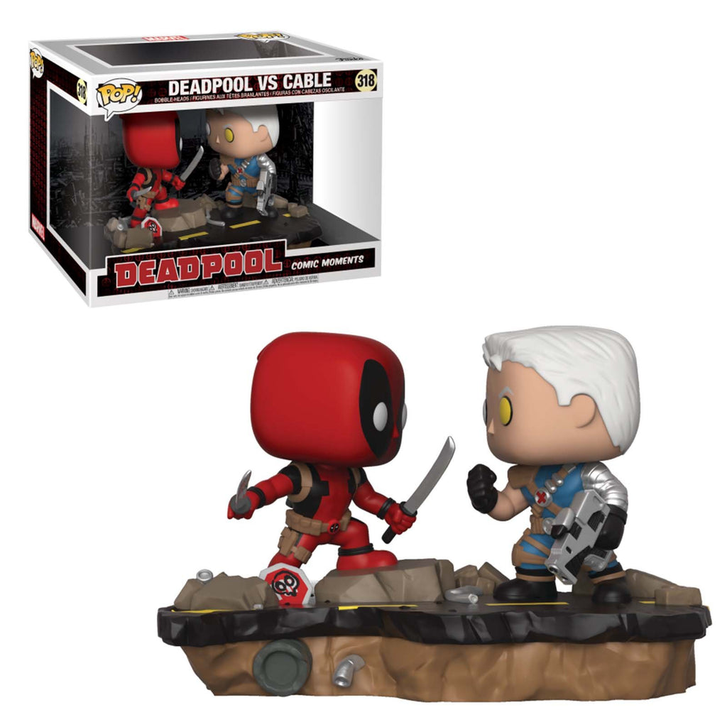 Funko Marvel Comics Moments POP Deadpool Vs Cable Vinyl Figure Set