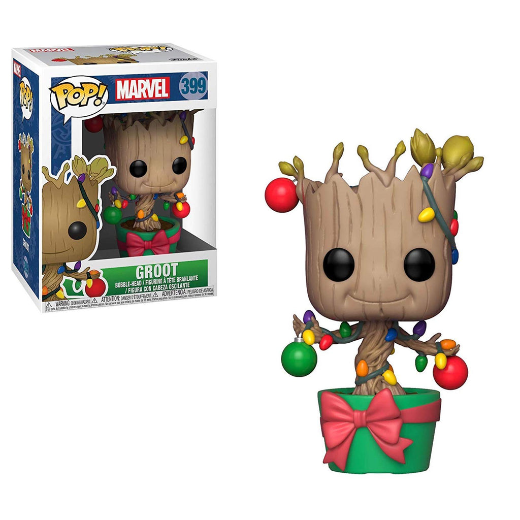 Funko Marvel POP Groot With Lights And Ornaments Vinyl Figure