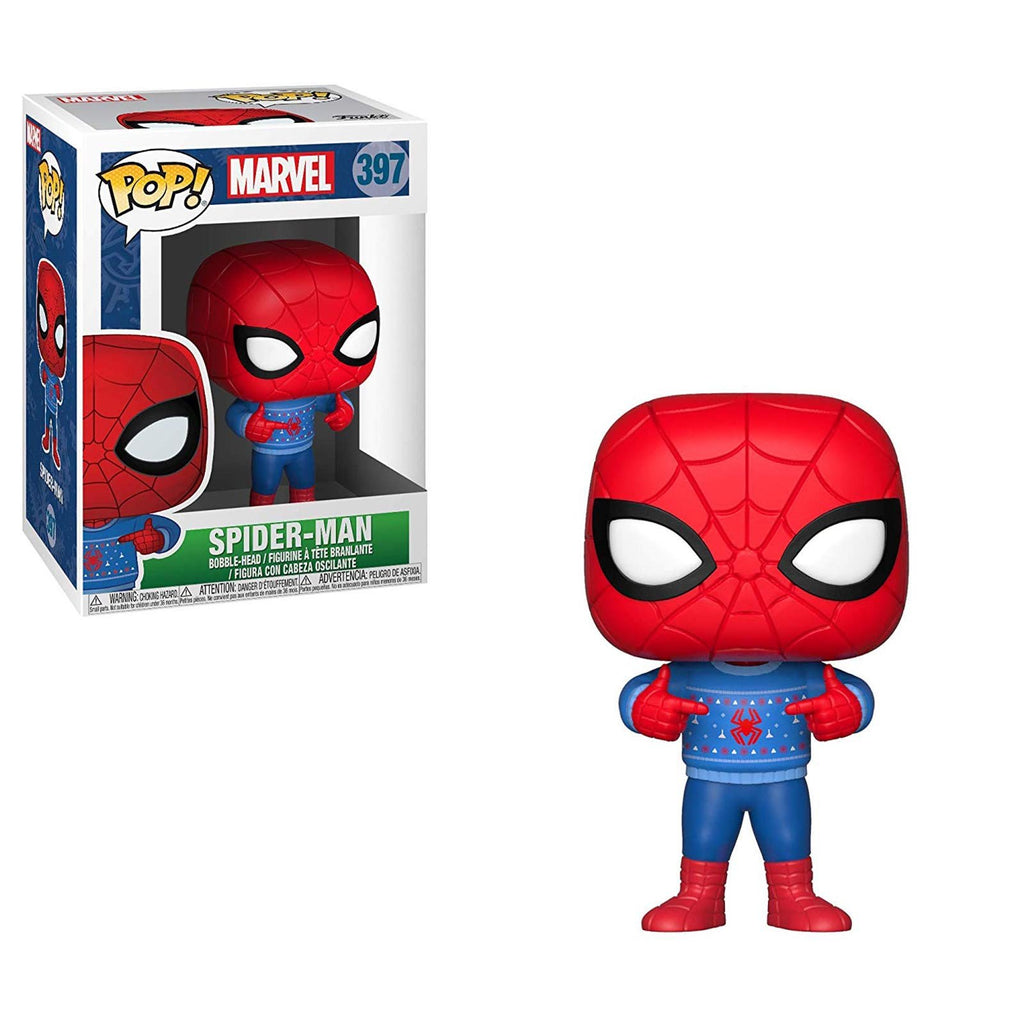 Funko Marvel POP Spider-Man In Christmas Sweater Vinyl Figure
