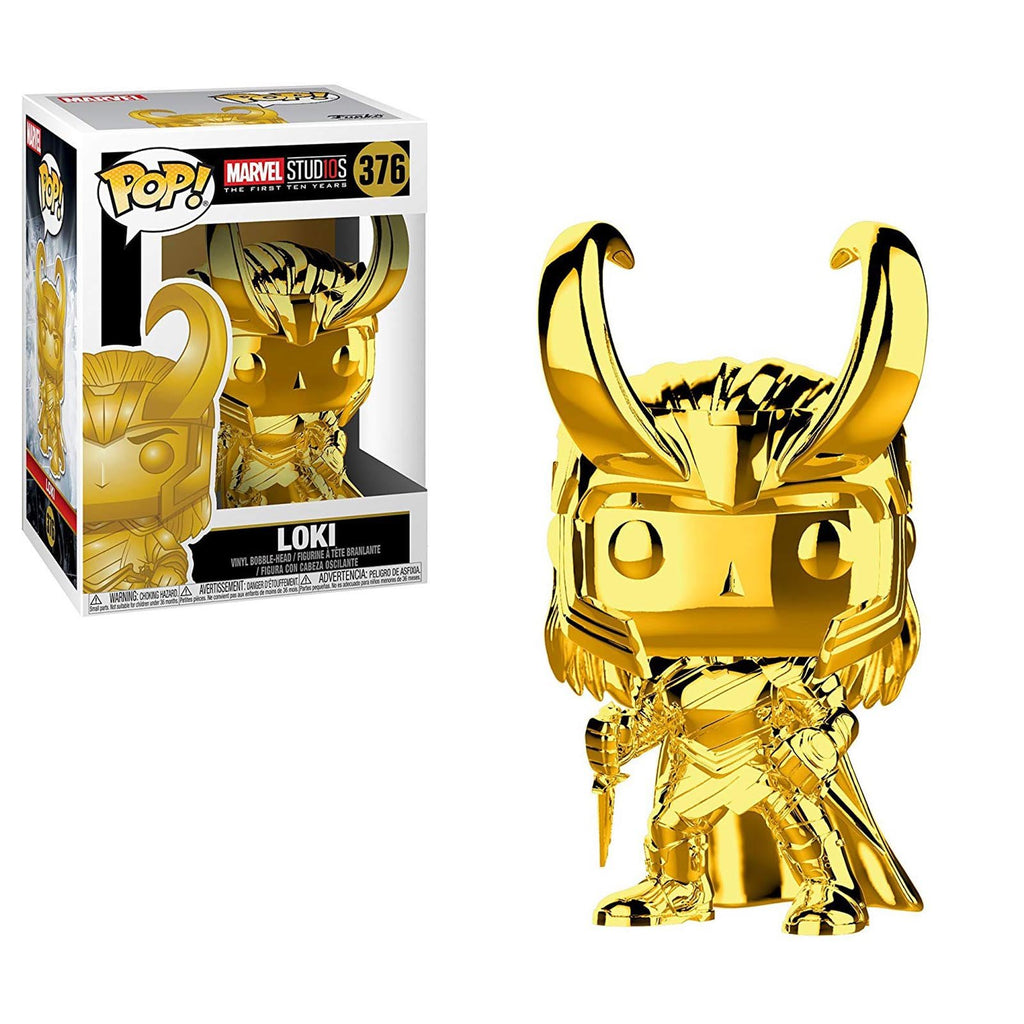 Funko Marvel Stud10s POP Loki Gold Chrome Vinyl Figure