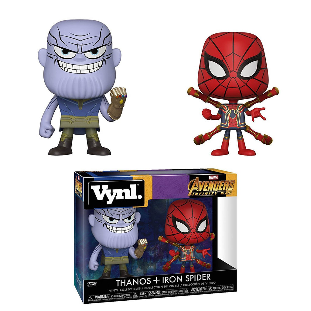Funko Marvel Vynl Thanos Iron Spider Figure Set