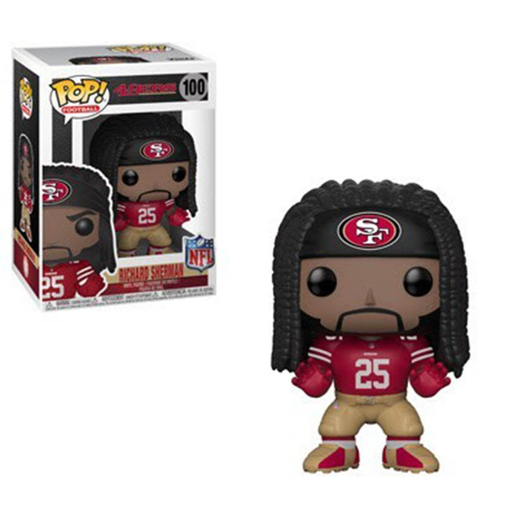 Funko NFL 49ers POP Richard Sherman Red Vinyl Figure