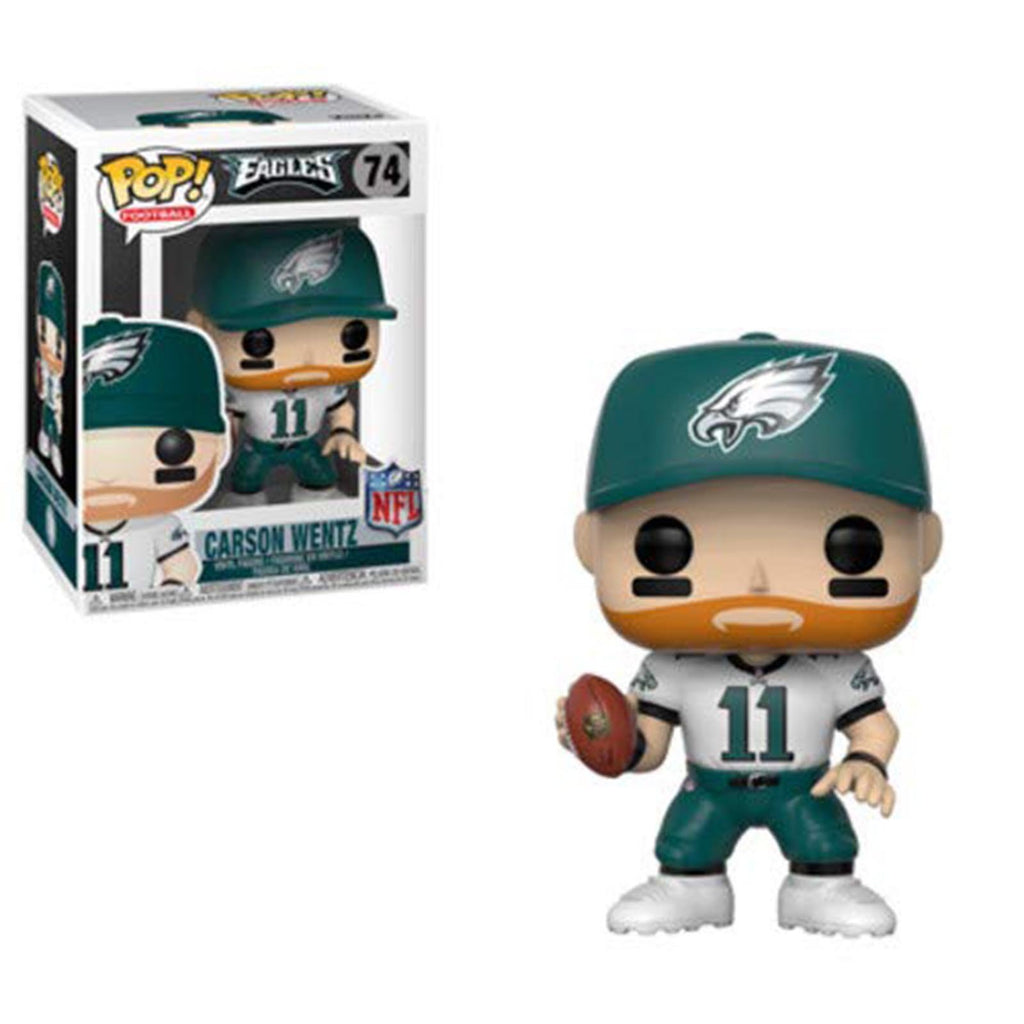 Funko NFL Eagles POP Carson Wentz White Jersey Vinyl Figure