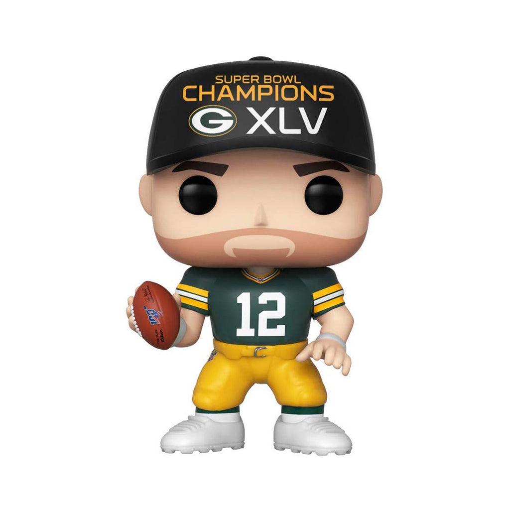 Funko NFL Green Bay Packers POP Aaron Rodgers SB Champs XLV Figure
