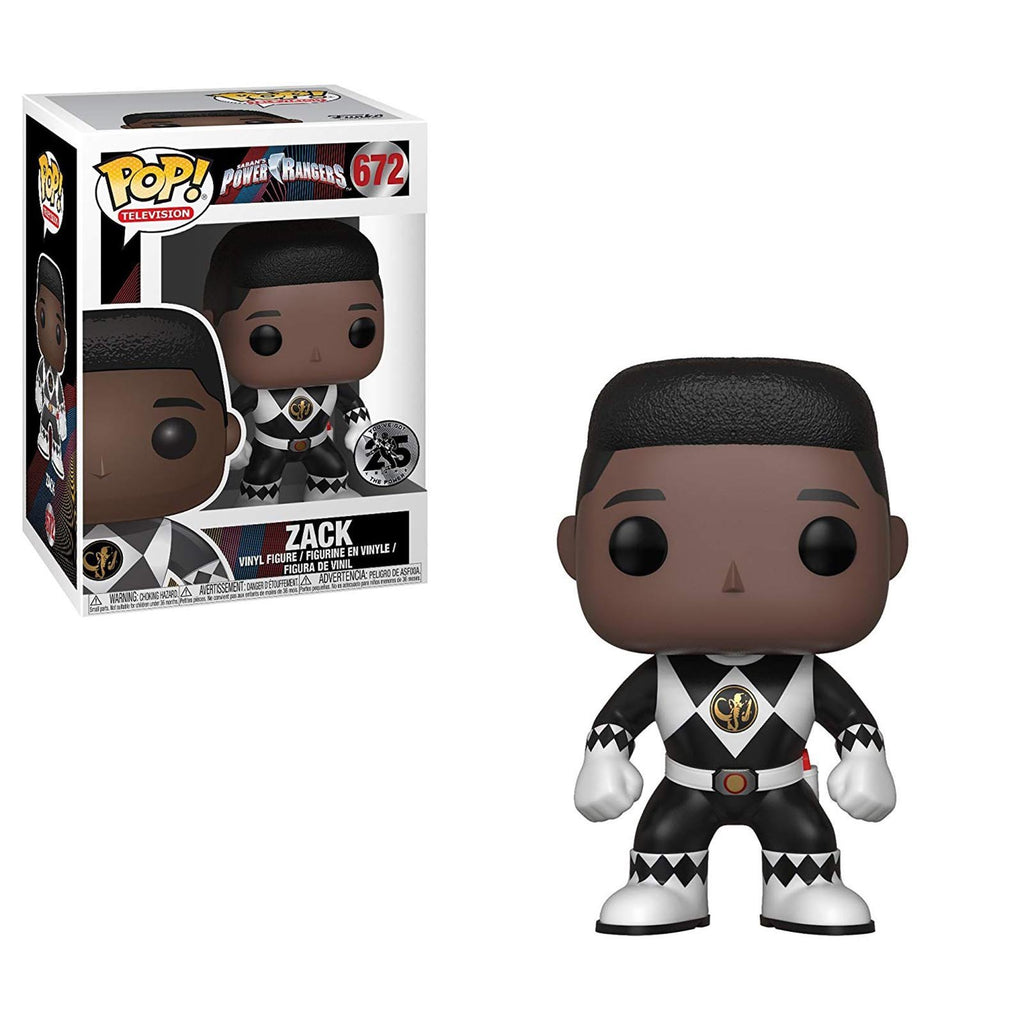 Funko Power Rangers TV POP Black Ranger Zack Vinyl Figure