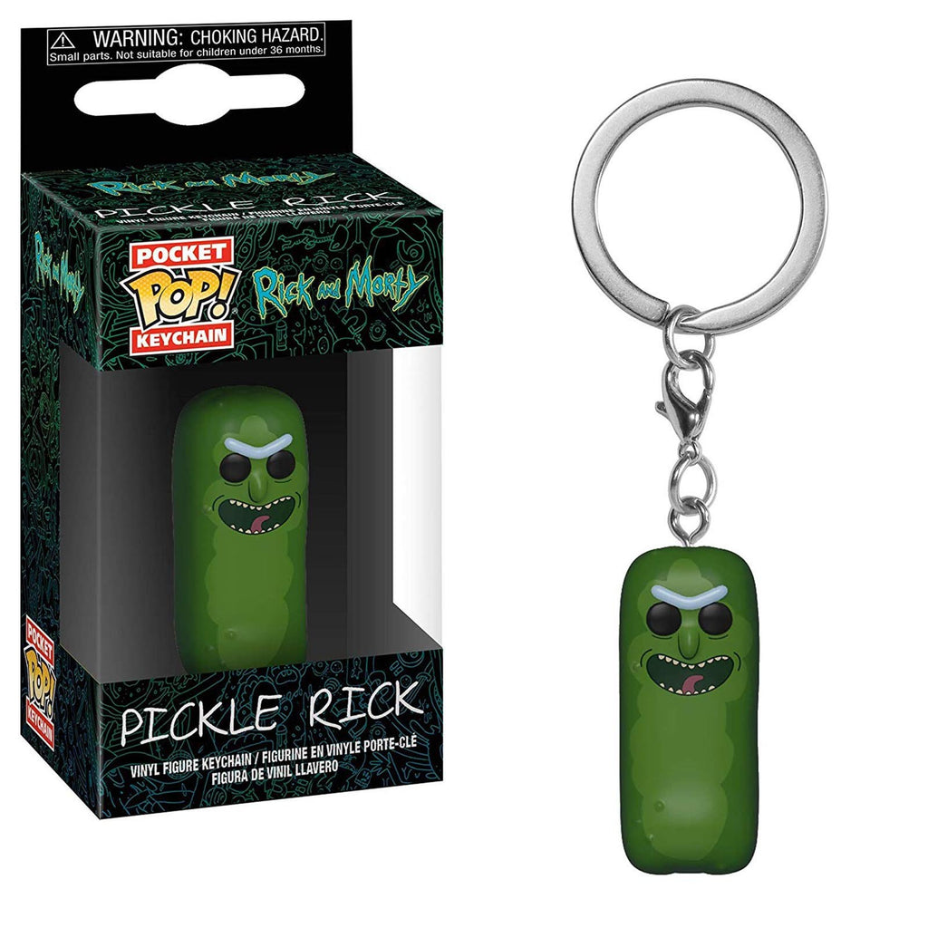 Funko Rick And Morty Pocket POP Pickle Rick Keychain Figure