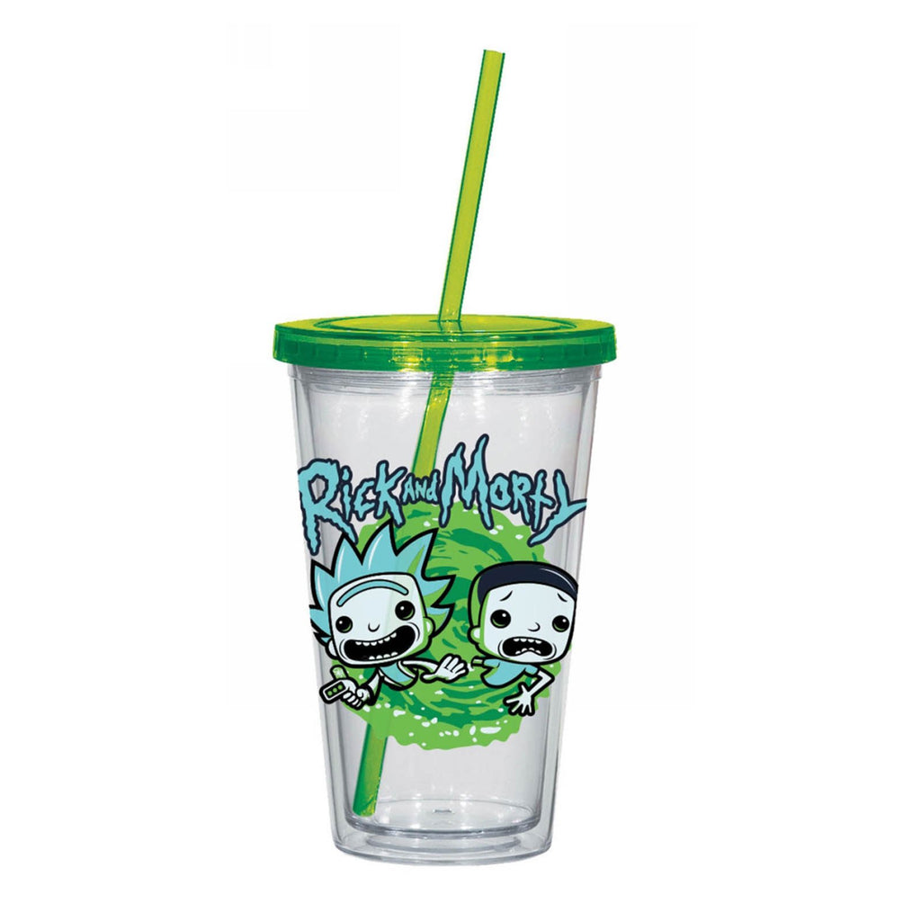 Funko Rick And Morty Type 16 oz. Acrylic Travel Cup
