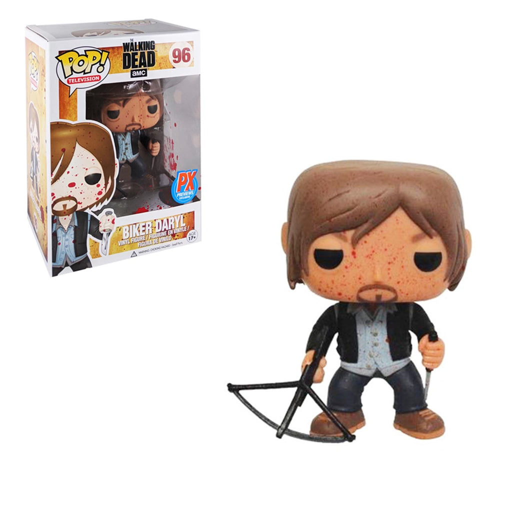 Funko Walking Dead PX Exclusive POP Bloody Biker Daryl Vinyl Figure