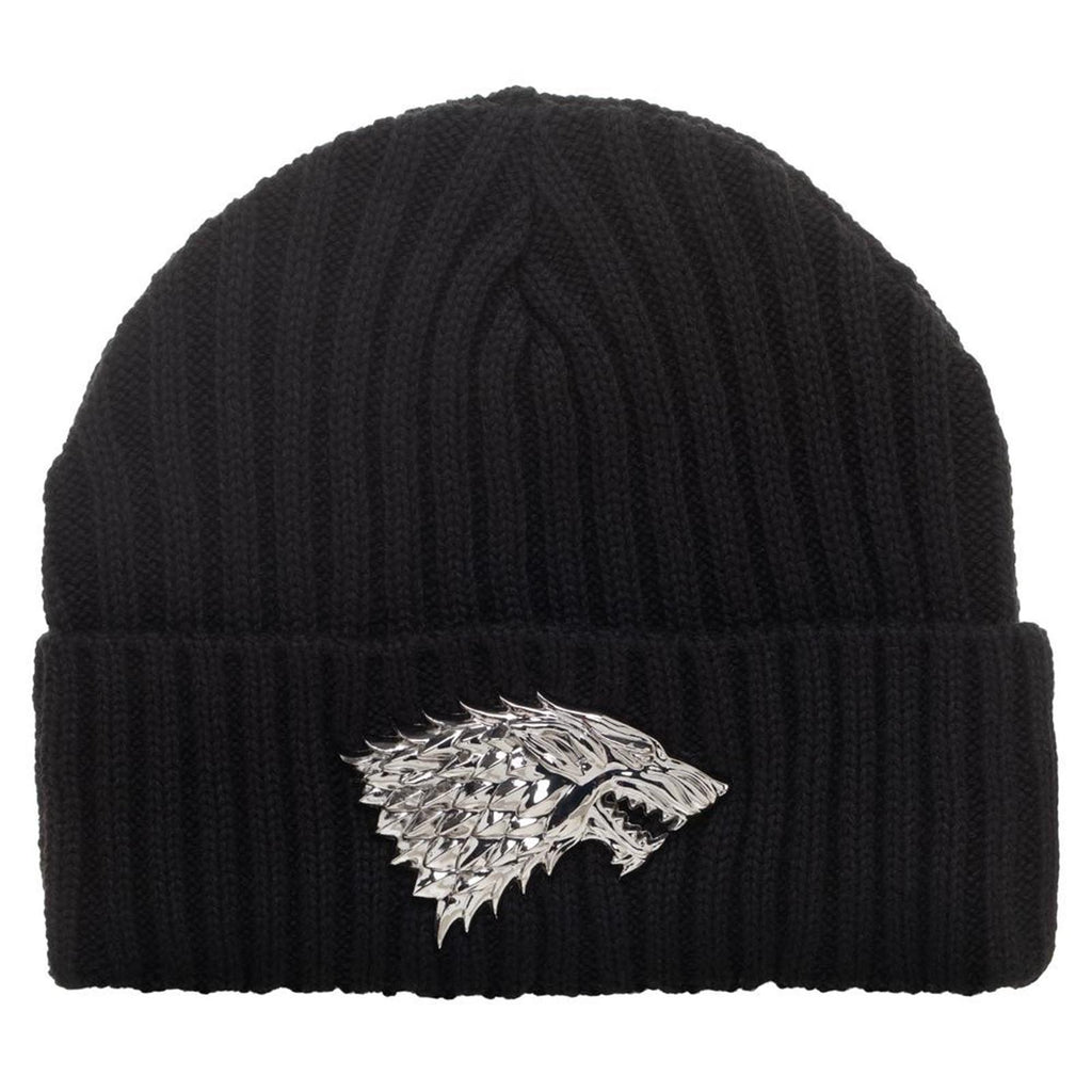 Game Of Thrones Black Knit House Stark Beanie