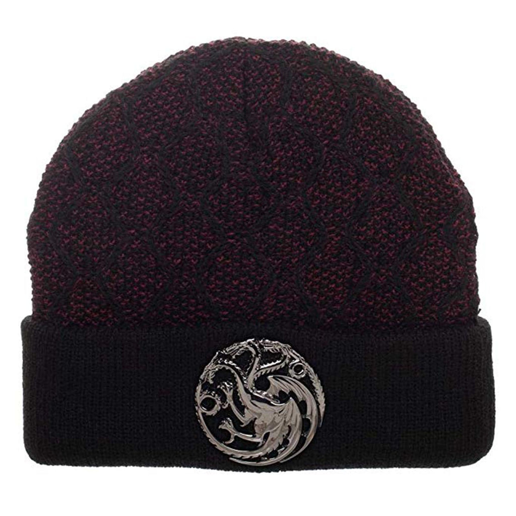 Game Of Thrones Black Knit House Targaryen Beanie