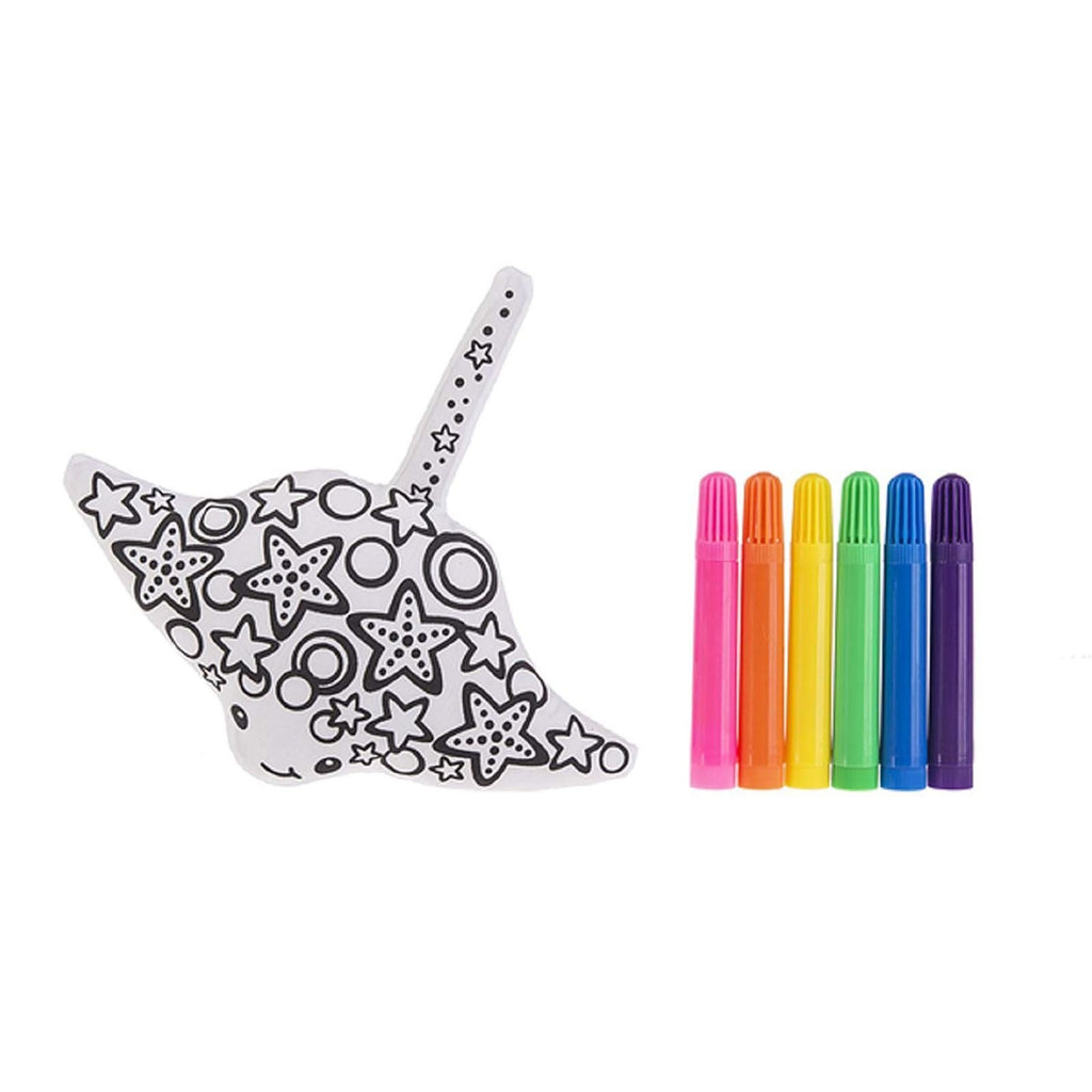Ganz Stingray 6 Inch Plush Mini Coloring Kit - Radar Toys