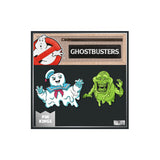 Numskull Pin Kings Ghostbusters Stay Puff And Slimer Enamel Pin Badge Set - Radar Toys