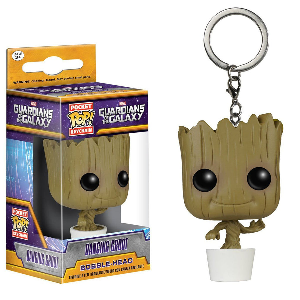 Guardians Of The Galaxy Pocket POP Dancing Groot Vinyl Figure Keychain