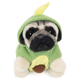 Gund Doug The Pug Avocado Hoodie 5 Inch Plush - Radar Toys