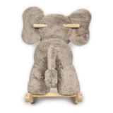 Gund Rocker Elephant Gray 23 Inch Wooden Base Plush Rocker - Radar Toys