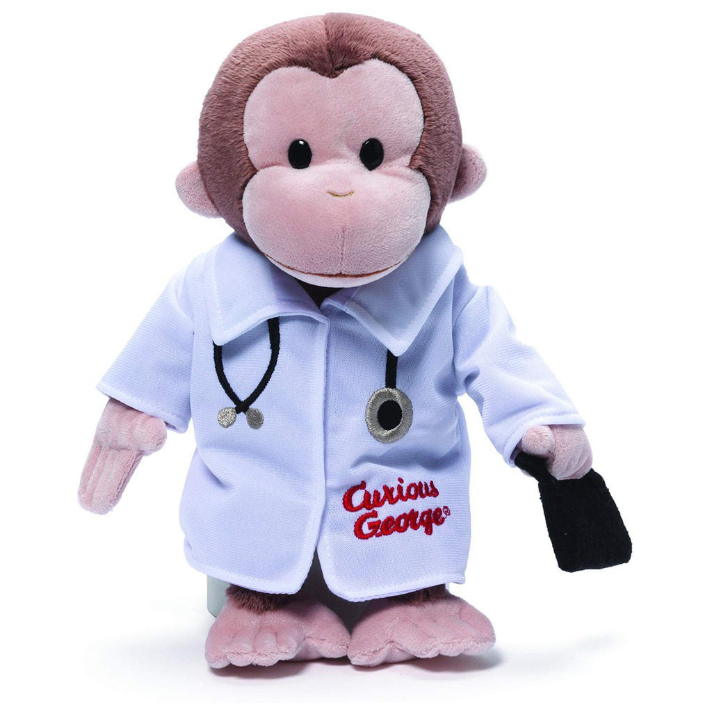 Gund Curious George Doctor 13 Inch Plush - Radar Toys
