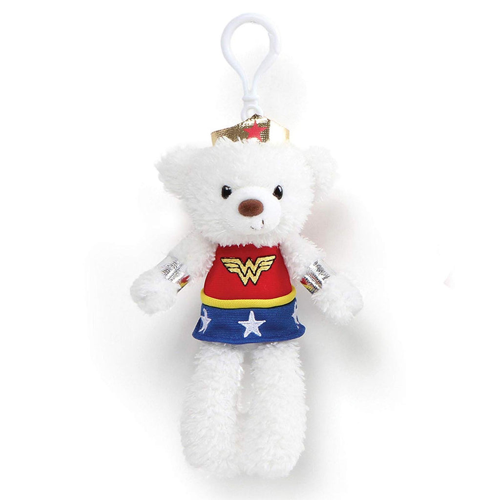 Gund DC Universe Wonder Woman 6.5 Inch Plush Bear Figure Clip - Radar Toys