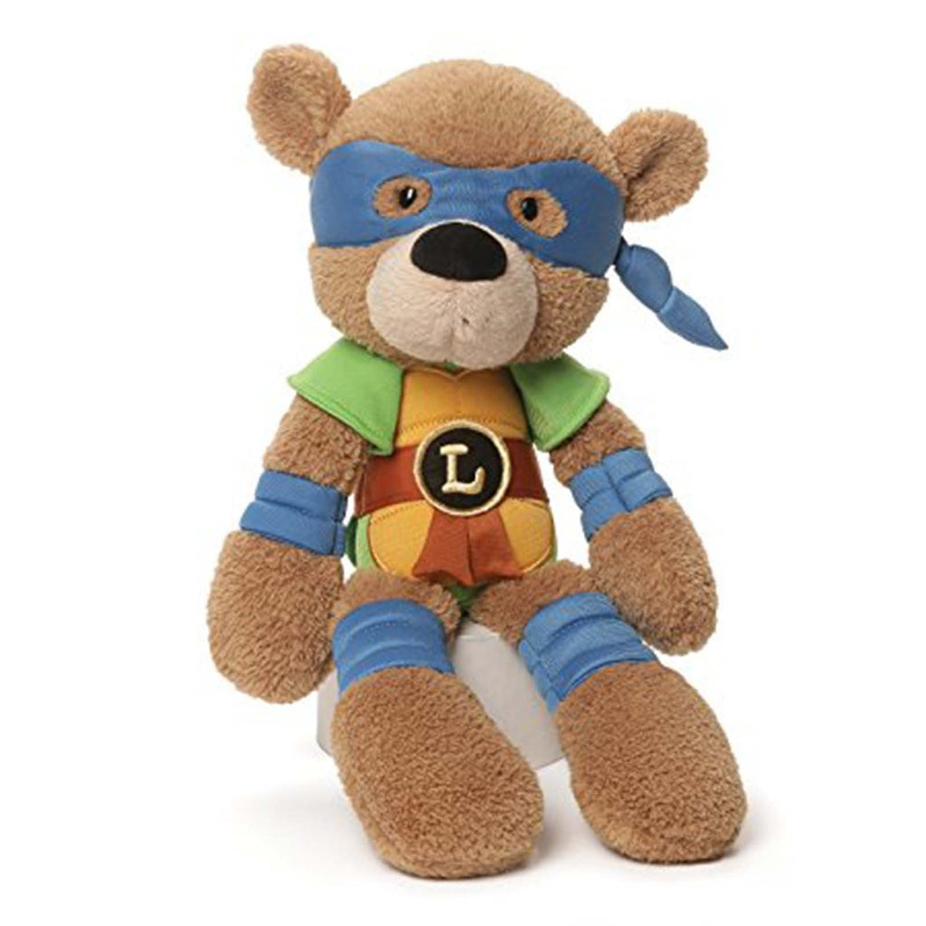 Gund Teenage Mutant Ninja Turtles Leonardo 13 Inch Fuzzy Bear - Radar Toys