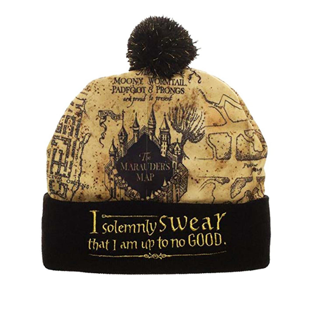 Harry Potter Marauder's Map Pom Beanie