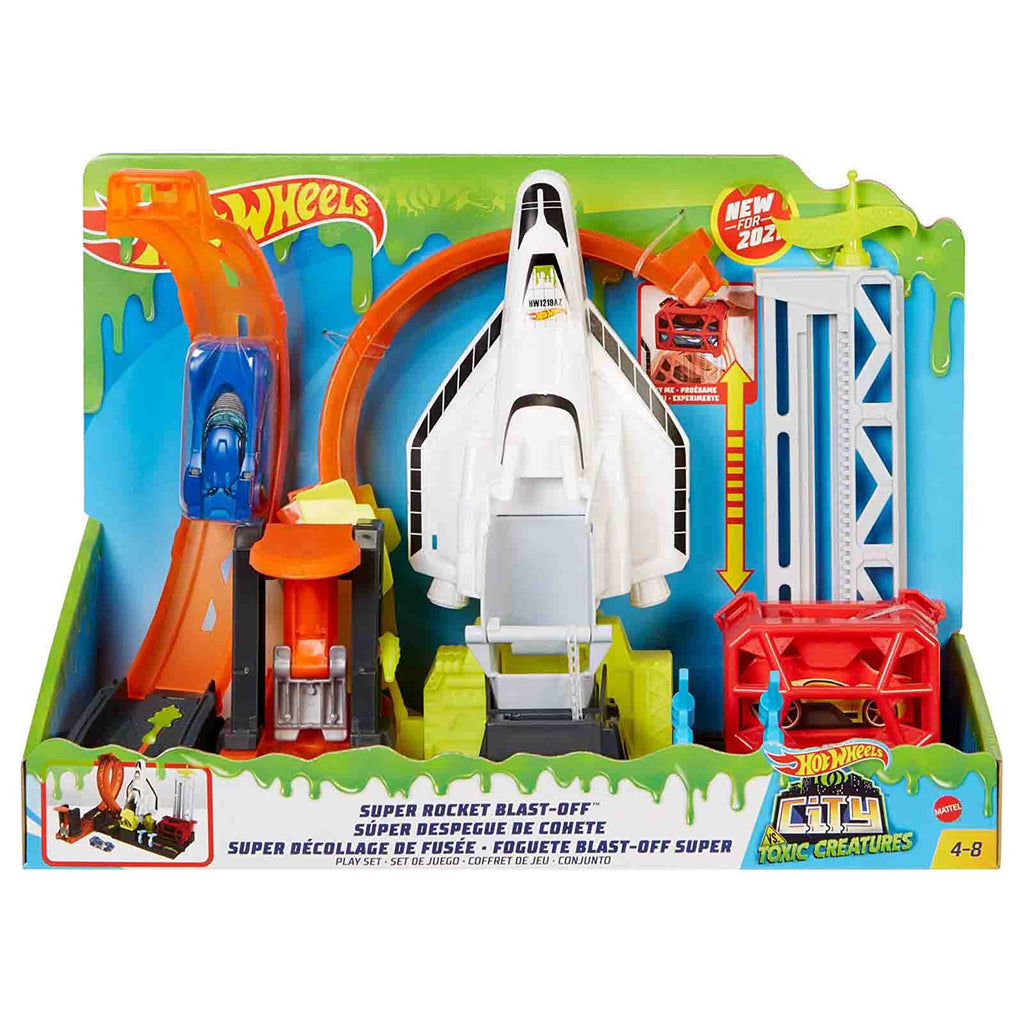 Hot Wheels City Super Rocket Blast-Off Play Set - Radar Toys