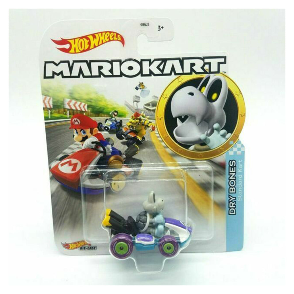 Hot Wheels Mario Kart Dry Bones Standard Kart - Radar Toys