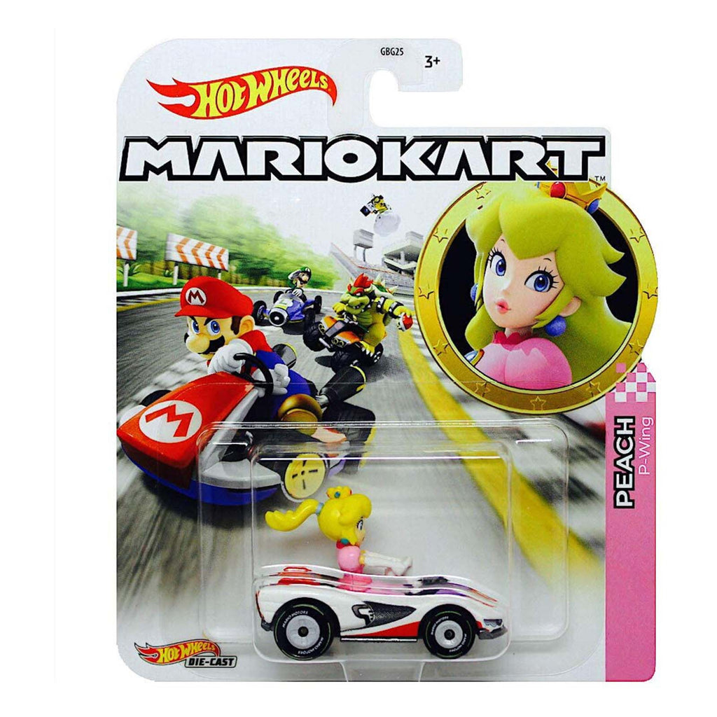 Hot Wheels Mario Kart Peach P-Wing Kart - Radar Toys