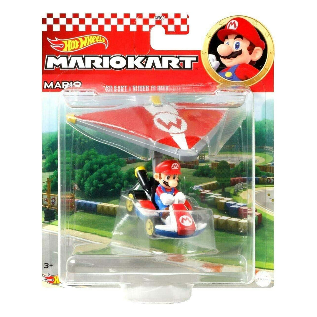 Hot Wheels Mario Kart Stardard Kart Super Glider Car - Radar Toys