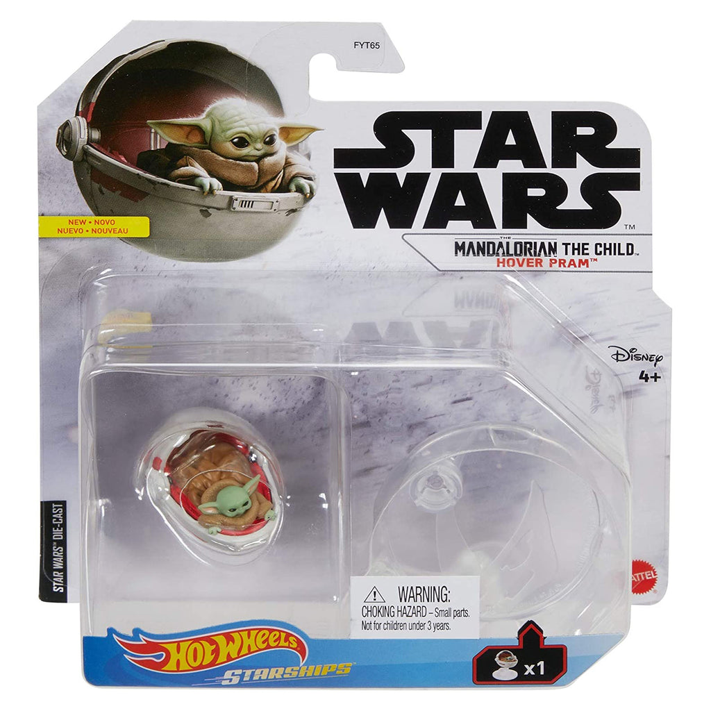 Hot Wheels Star Wars Mandalorian Starships The Child Hover Pram Set - Radar Toys