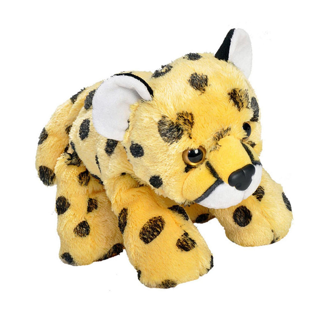 Hug'ems Mini Snow Cheetah 7 Inch Animal Plush Figure