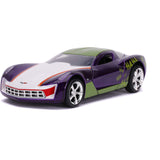 Jada Toys DC Joker 2009 Chevy Corvette Stingray 1:32 Diecast Car - Radar Toys