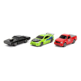 Jada Toys Nano Hollywood Rides Fast And Furious NV1 Set Of 3 Diecast Figures - Radar Toys
