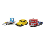 Jada Toys Nano Hollywood Rides Transformers NV4 Set Of 3 Diecast Figures - Radar Toys