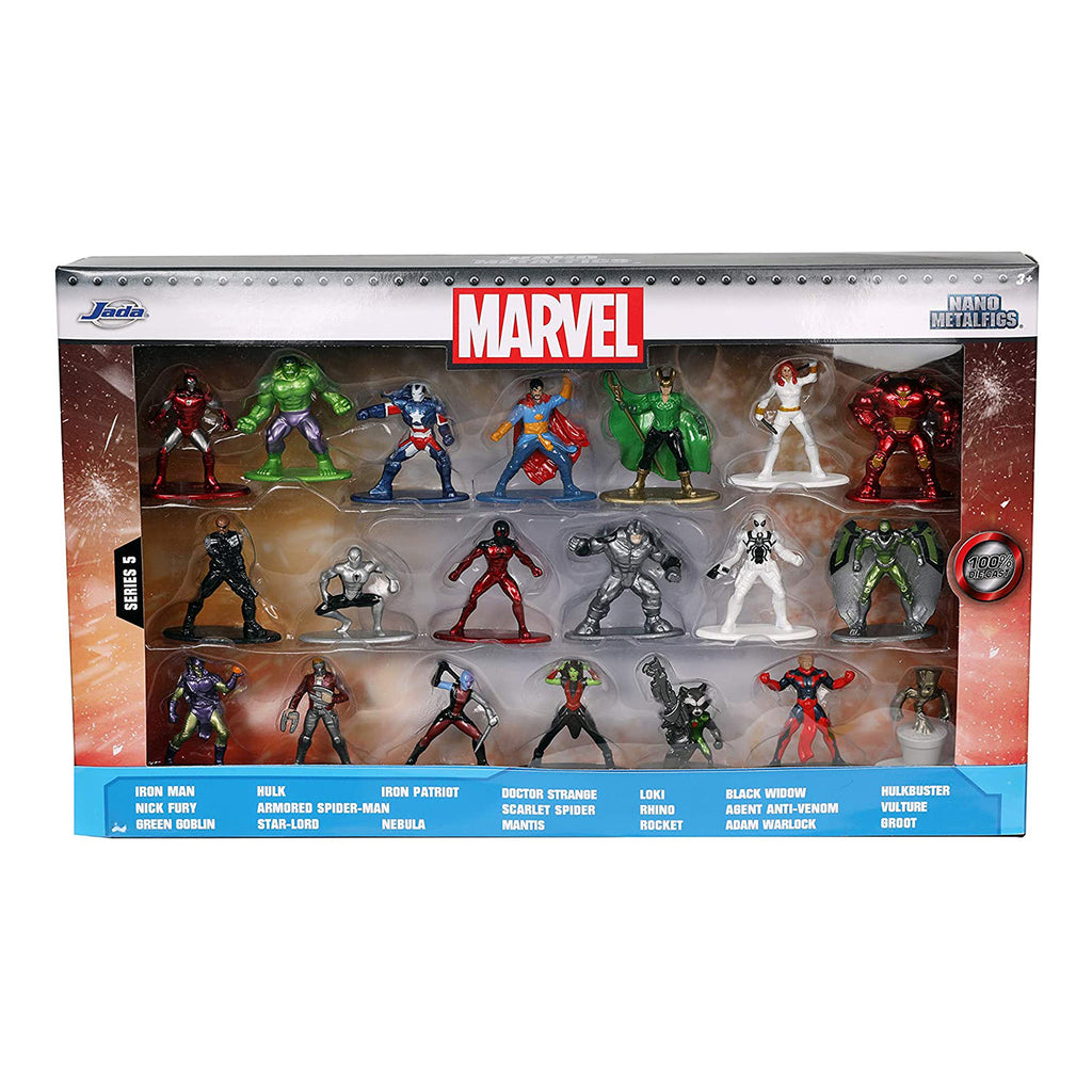 Jada Toys Nano Metalfigs Marvel Wave 5 Set Of 20 Diecast Mini Figures