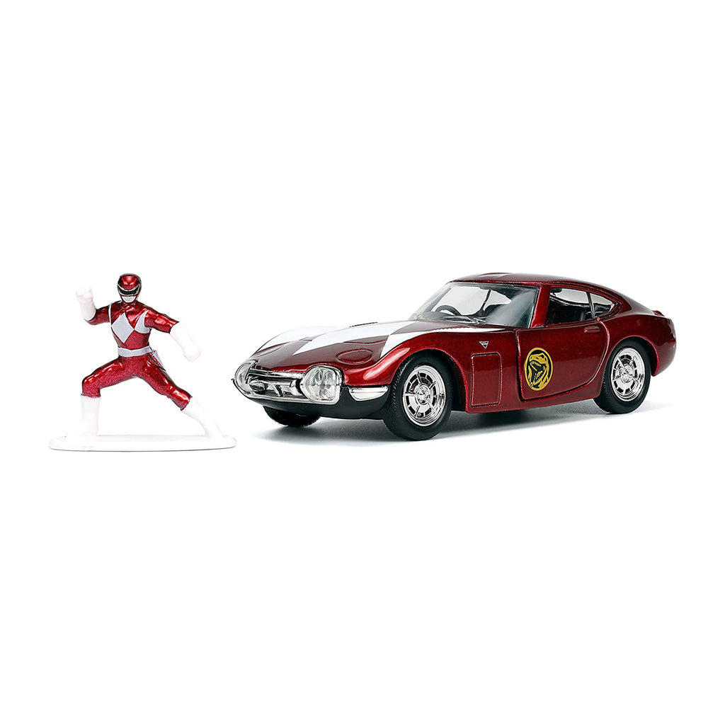 Jada Toys Power Rangers Red Ranger And 1967 Toyota 2000GT 1:32 Diecast Set