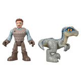 Jurassic World Imaginext Owen and Blue Dinosaur Figure - Radar Toys