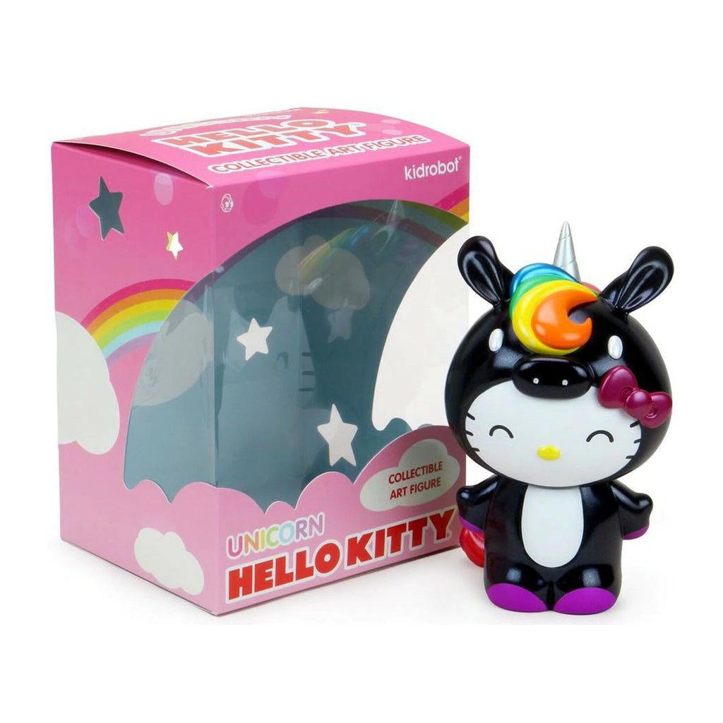 Kidrobot Hello Kitty Unicorn Black 8 Inch Figure