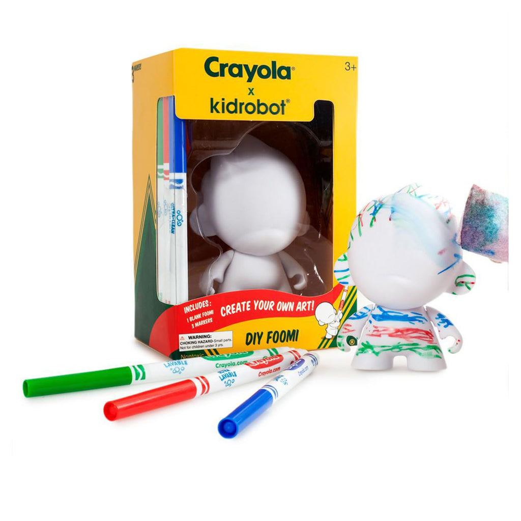 Kidrobot Crayola DIY Bricolage Foomi 4 Inch Blank Figure