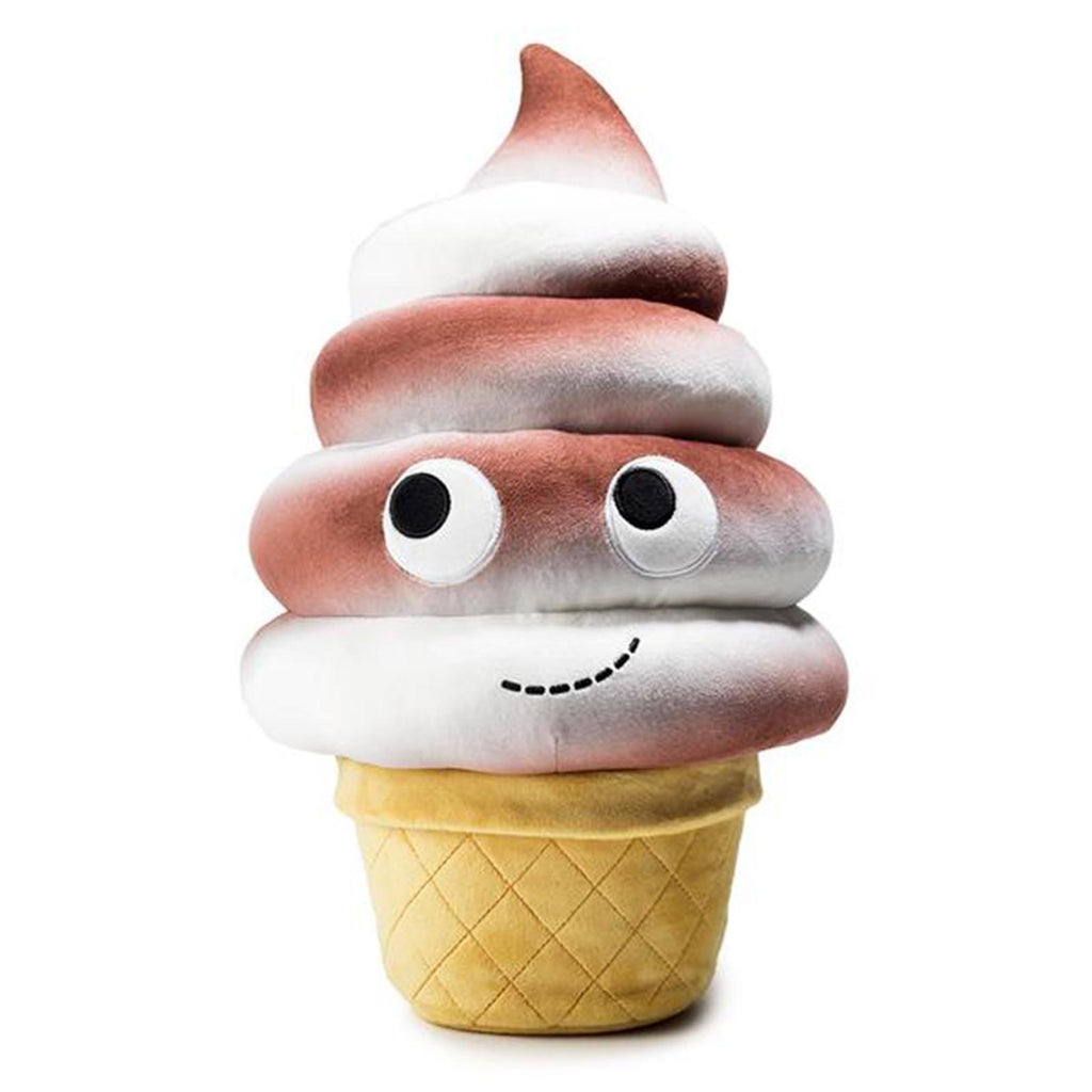 Kidrobot Yummy World Chocolate Swirl Soft 16 Inch Ice Cream Plush