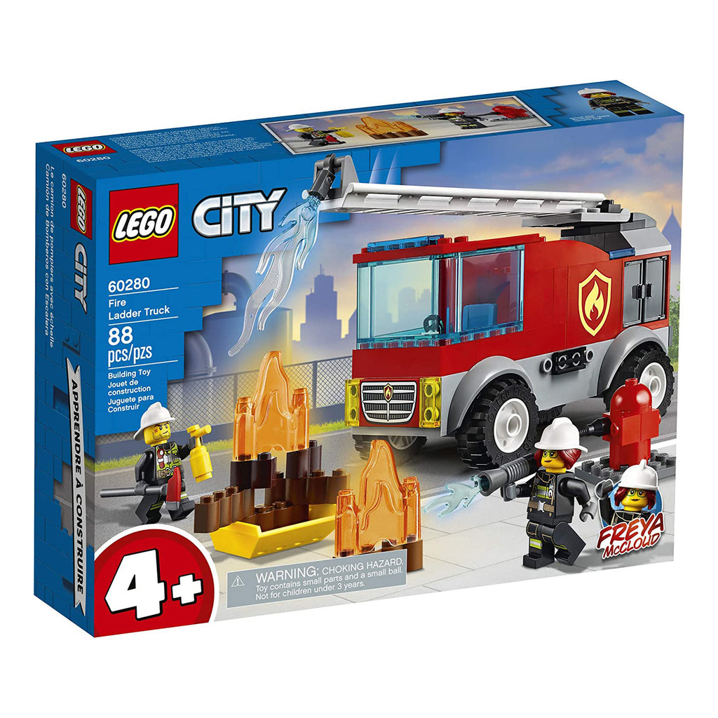 LEGO® City Fire Ladder Truck Building Set 60280 - Radar Toys