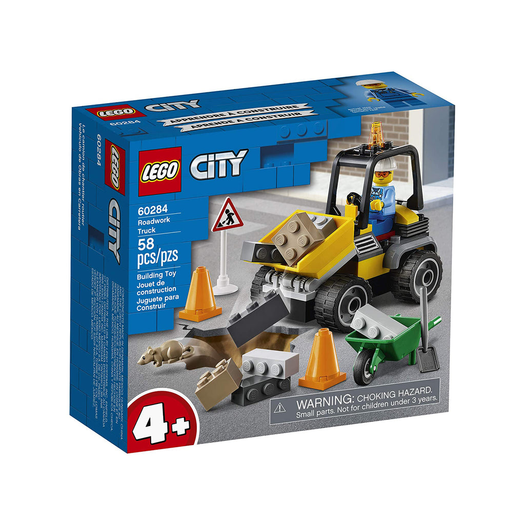 LEGO® City Roadwork Truck Building Set 60284 - Radar Toys