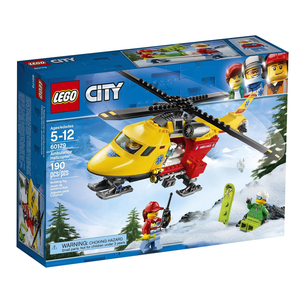 LEGO® City Ambulance Helicopter Building Set 60179 - Radar Toys