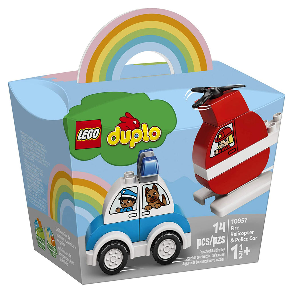 LEGO® DUPLO® Fire Helicopter And Police Car Building Set 10957 - Radar Toys