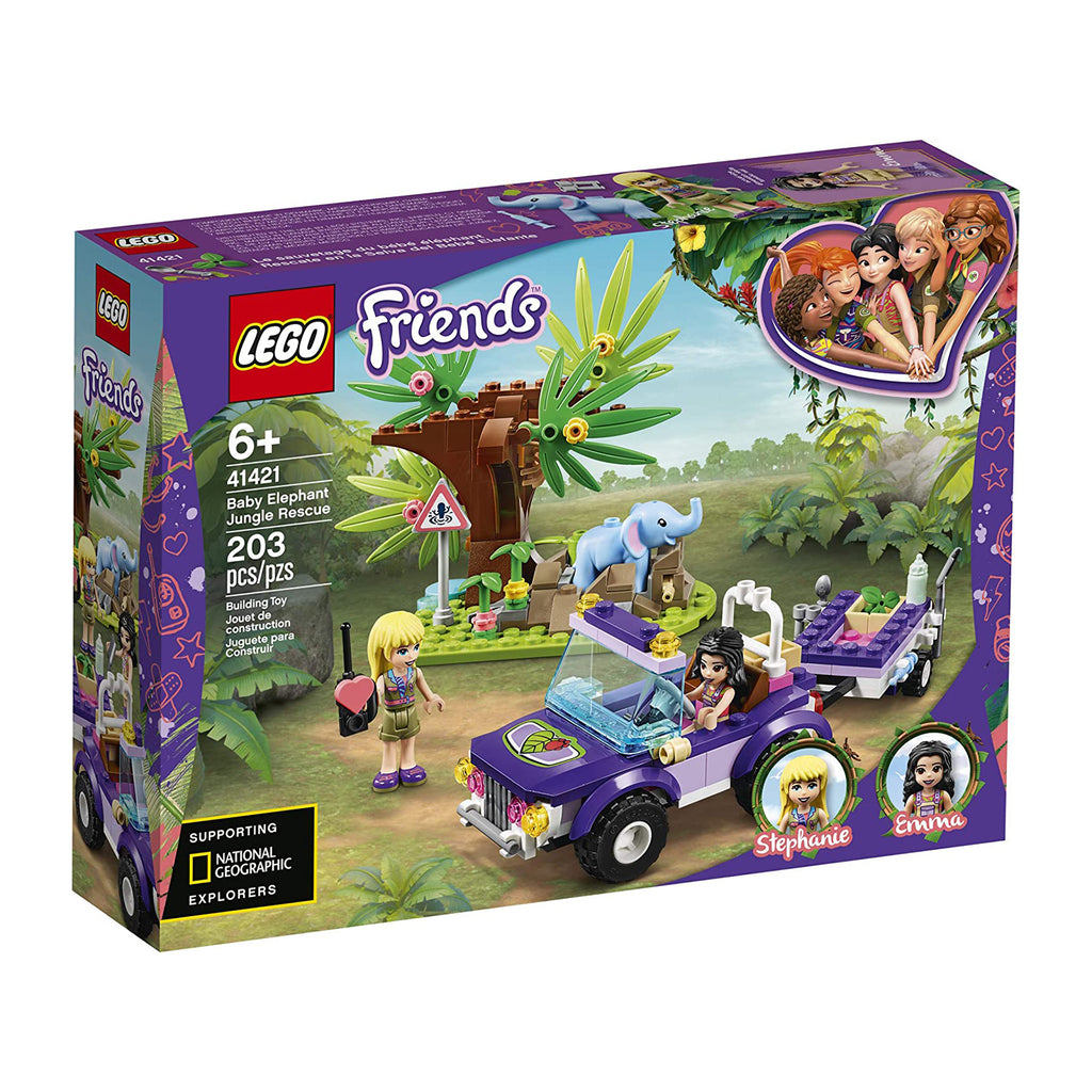LEGO® Friends Baby Elephant Jungle Rescue Building Set 41421 - Radar Toys