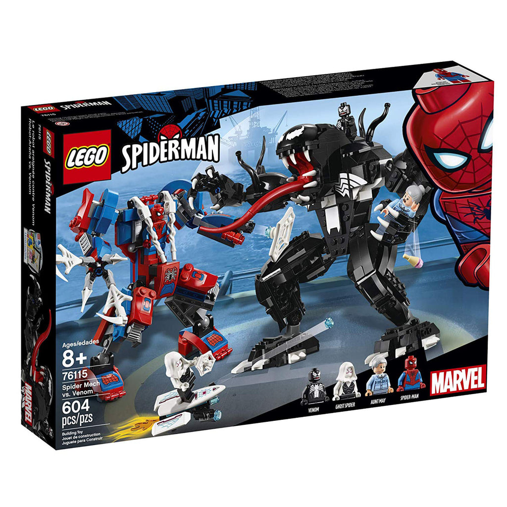 LEGO® Spider-Man Spider Mech Vs Venom Building Set 76115 - Radar Toys