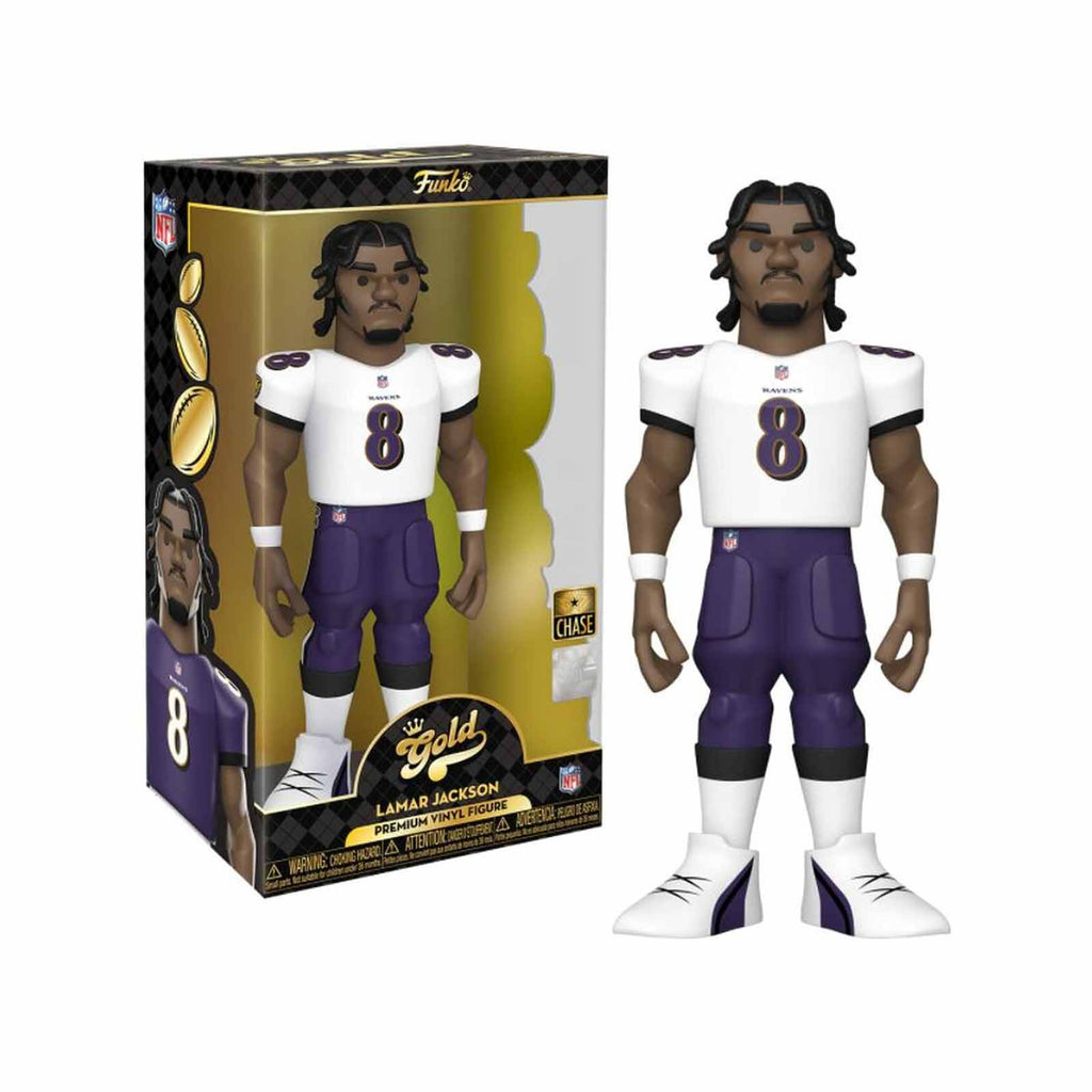 Funko NFL Ravens Gold Lamar Jackson Figure CHASE VERSION
