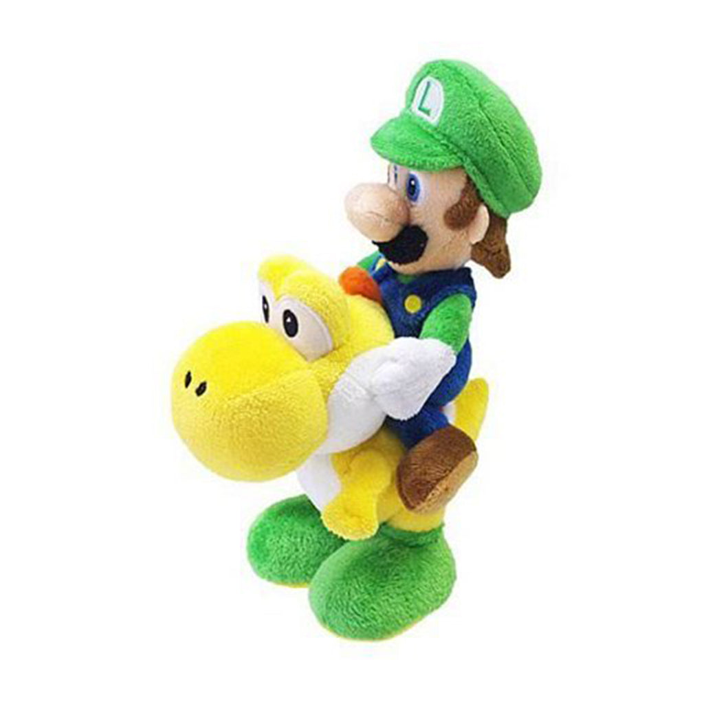 Little Buddy Luigi Riding Yoshi 8 Inch Plush Figure