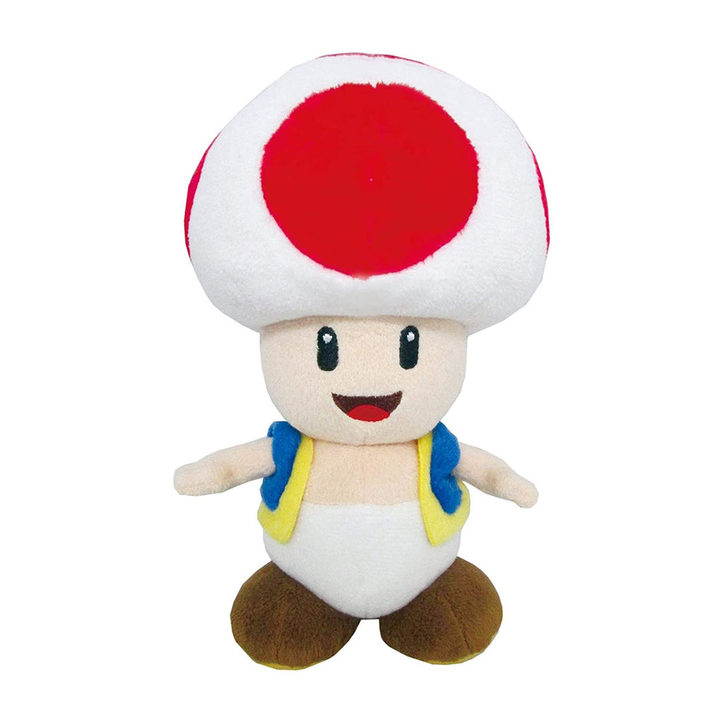 Little Buddy Super Mario All Star Red Toad 8 Inch Plush Figure - Radar Toys