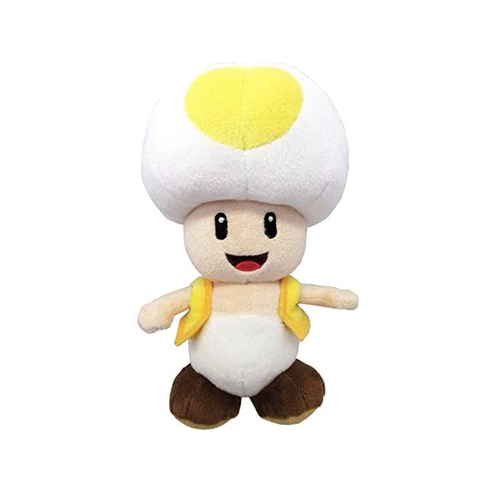 Little Buddy Super Mario All Star Yellow Toad 8 Inch Plush Figure - Radar Toys