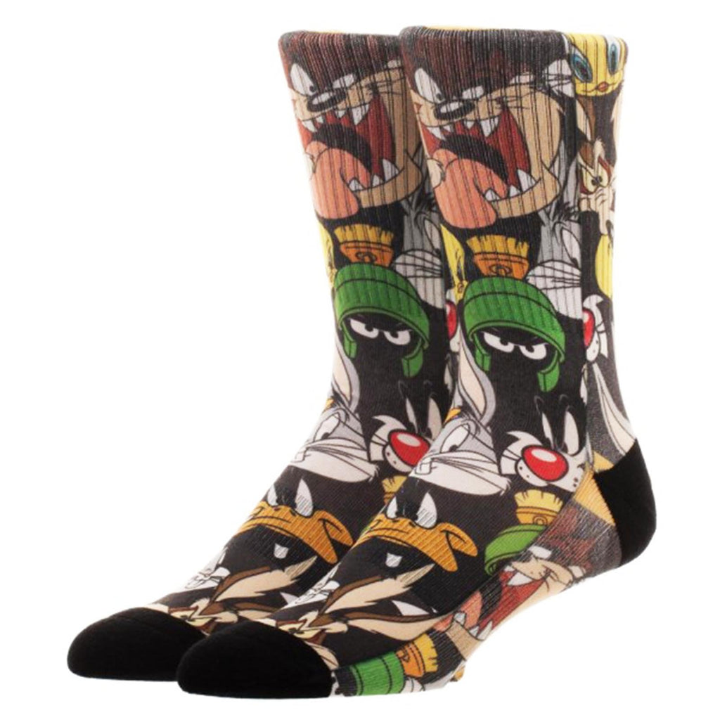 Looney Tunes Sublimated One Pair Of Crew Socks