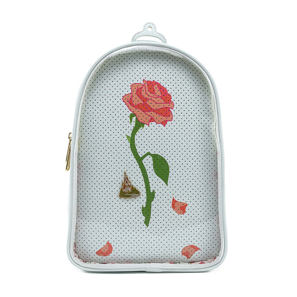 Loungefly Disney Beauty And The Beast Pin Trader Convertible Mini Backpack